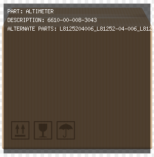 ALTIMETER | L8125204006_L81252-04-006_L8125204006_L81252-04-006_6610-00-008-3043_00-008-3043_6610000083043_000083043