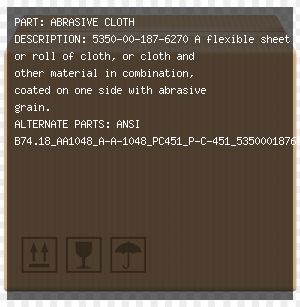 ABRASIVE CLOTH | ANSI B74.18_AA1048_A-A-1048_PC451_P-C-451_5350001876270_5350-00-187-6270_5350-00-187-6270_00-187-6270_5350001876270_001876270