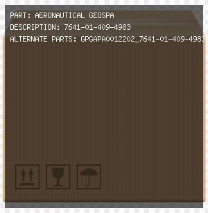 AERONAUTICAL GEOSPA | GPGAPA0012202_7641-01-409-4983_01-409-4983_7641014094983_014094983