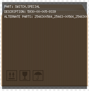 SWITCH,SPECIAL | 2546300564_25463-00564_2546300564_25463-00564_5930-00-005-9339_00-005-9339_5930000059339_000059339